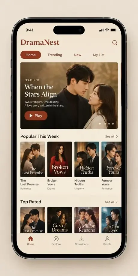 www漫剧 APP 界面预览